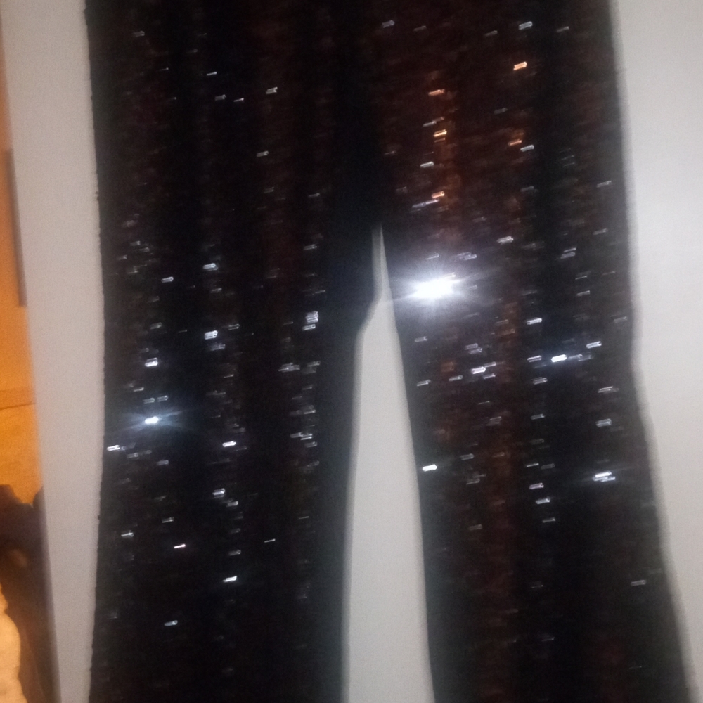 Chico's Black Sequin Pants